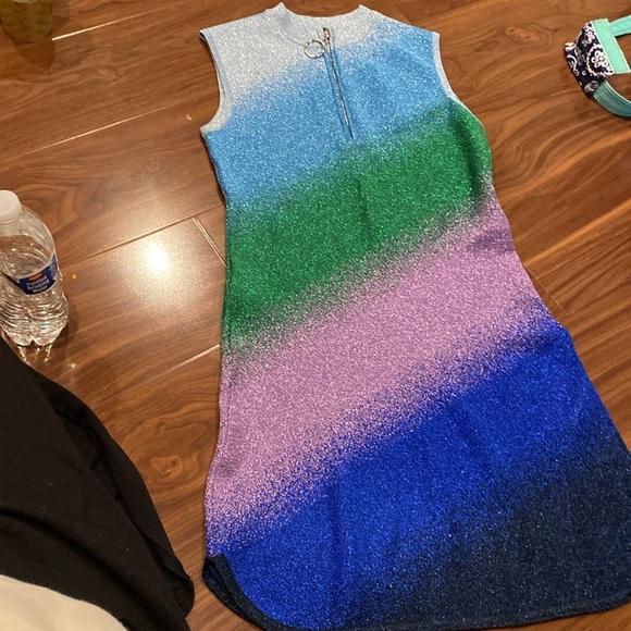 Maje / Raina knit ombre ocean sweater mini dress size 38 m - Picture 8 of 8